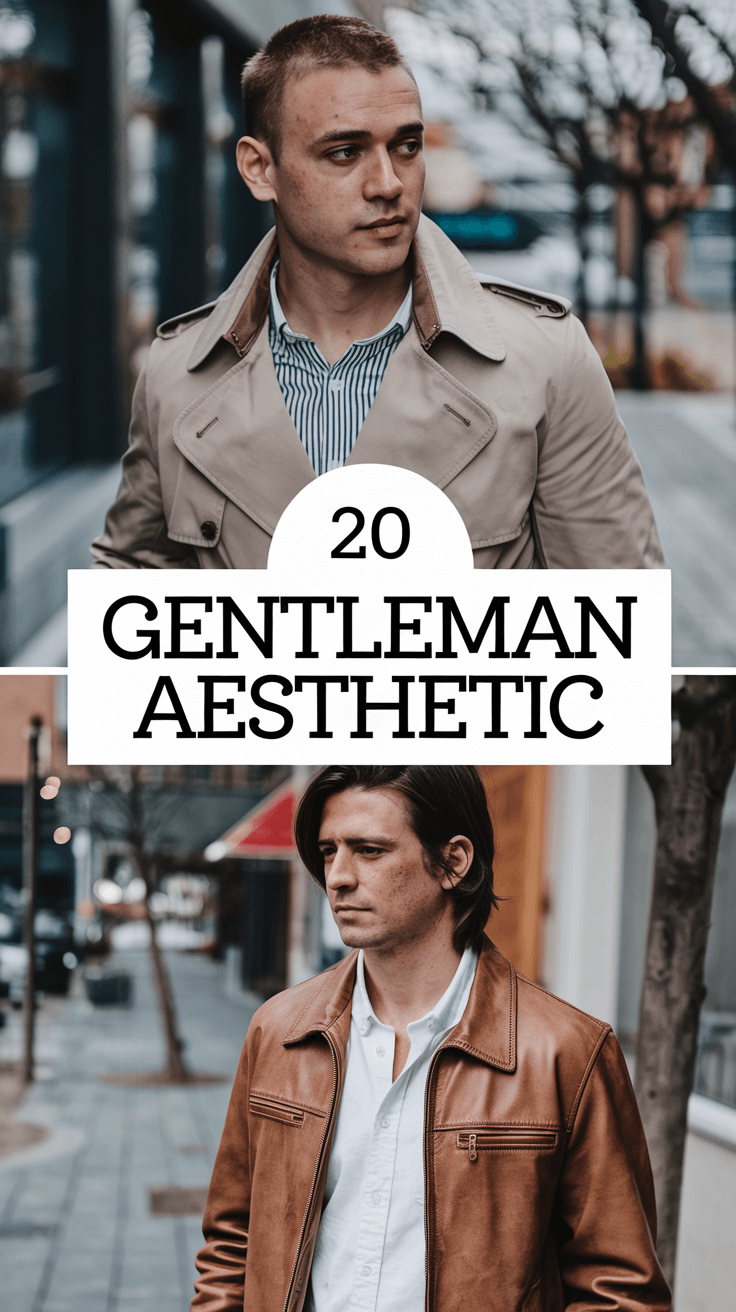 20 Gentleman Aesthetic Ideas: Timeless Outfits, Vintage Style & Modern Elegance