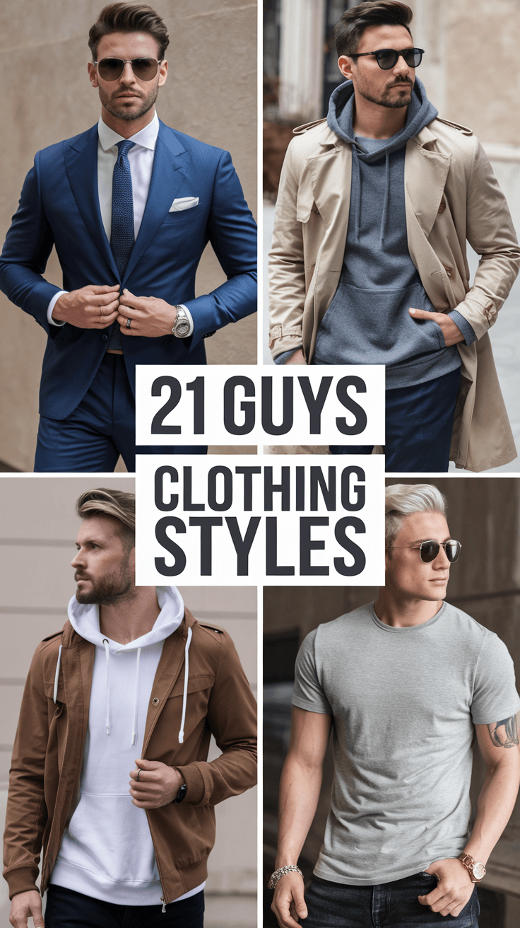 21 Trendy Ideas Guys Clothing for Every Season: Streetwear, Casual, and More