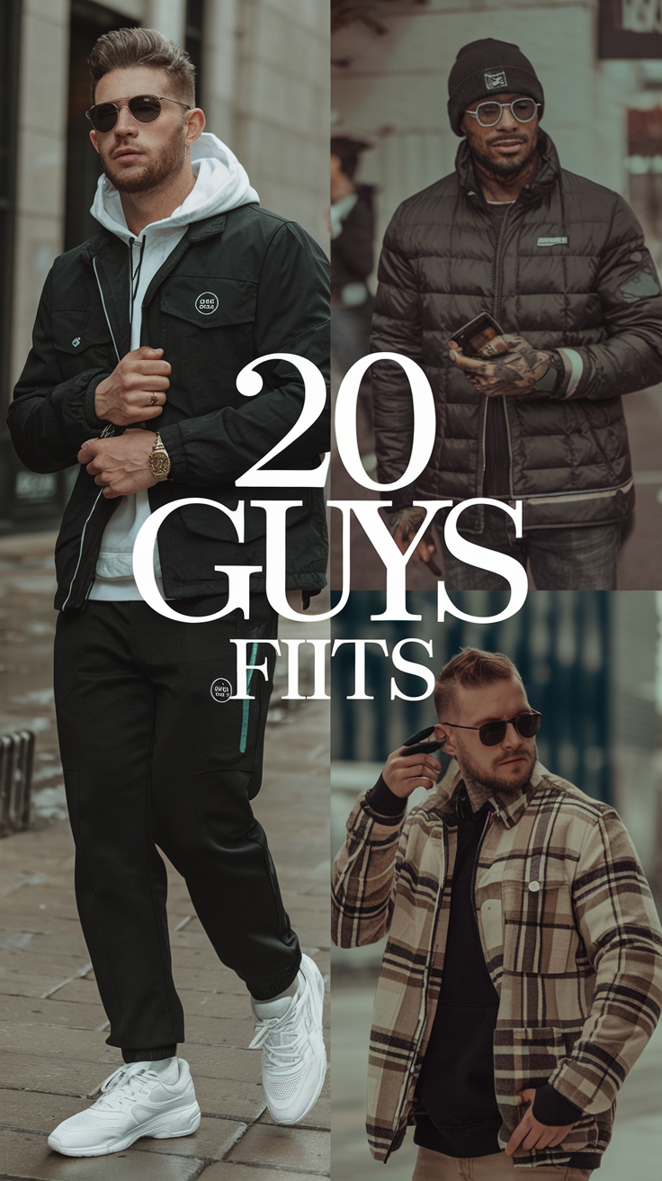 20 Trendy Ideas Guys Fits for Every Season: Streetwear, Casual, Summer & Winter Styles