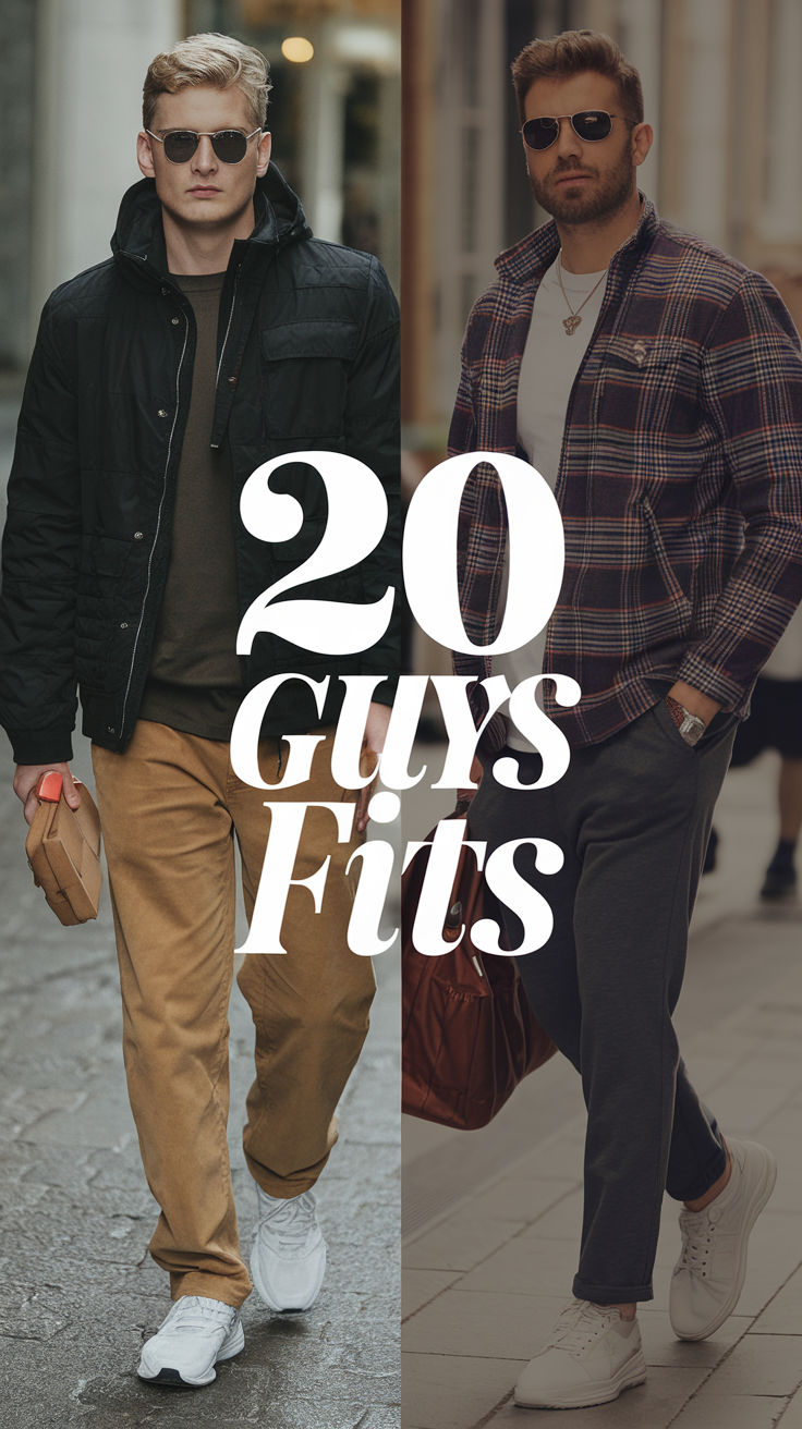 20 Trendy Ideas Guys Fits for Every Season: Streetwear, Casual, Summer & Winter Styles
