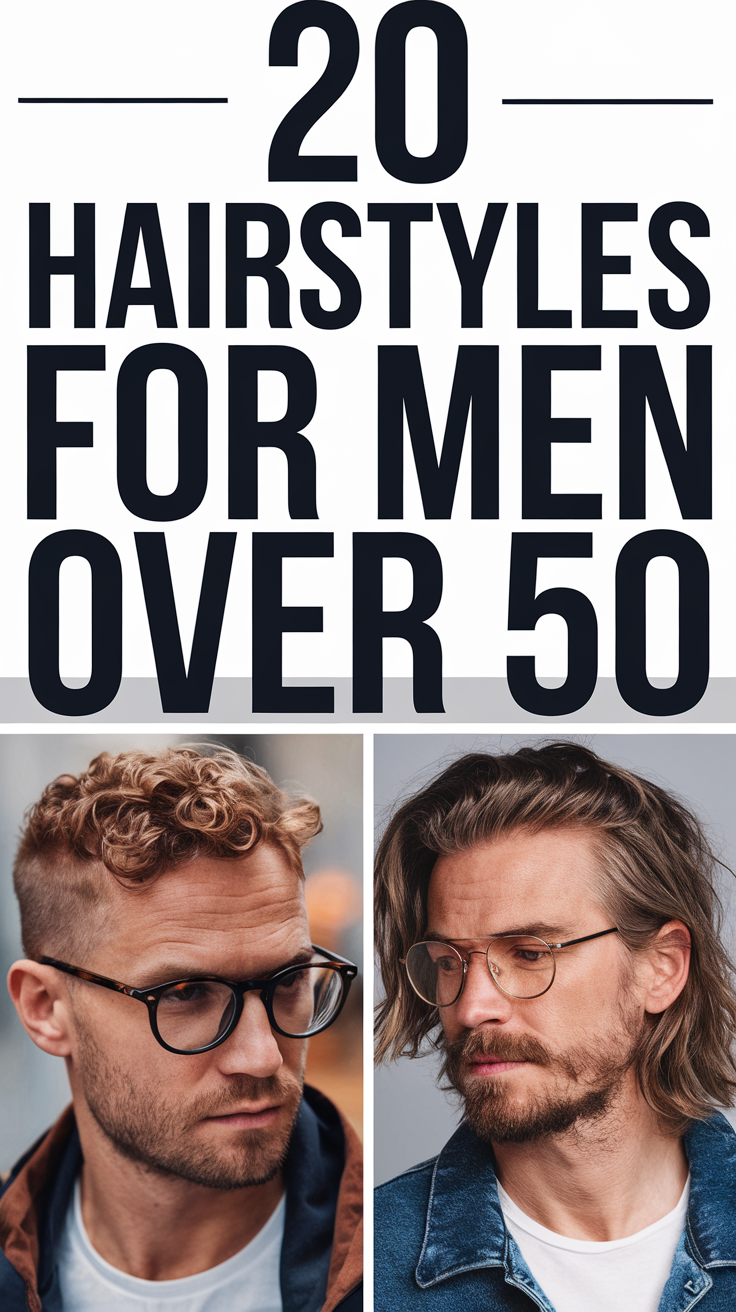 20 Ideas Stylish Hairstyles for Men Over 50: Short, Long, and Trendy Grey Looks