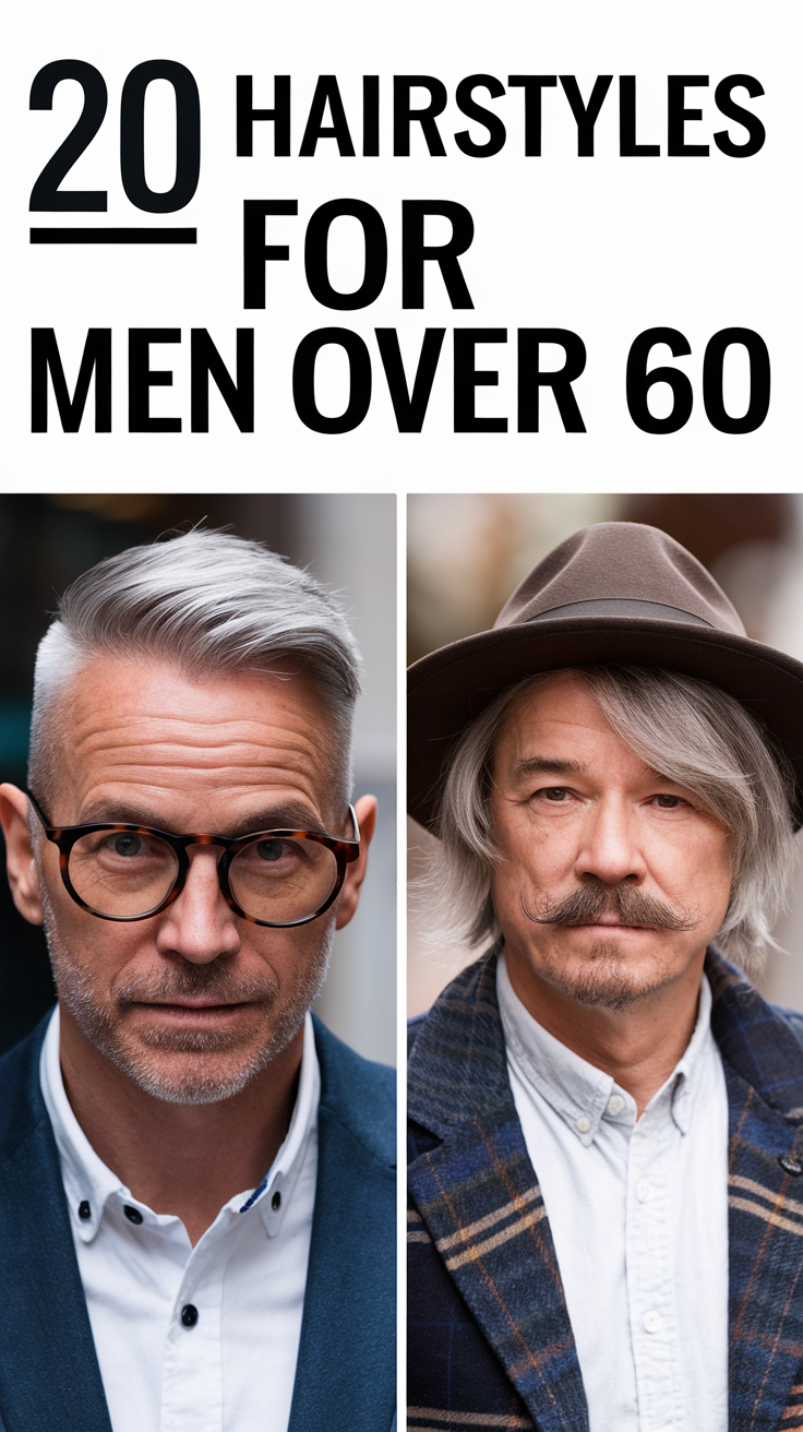 20 Popular Hairstyles for Men Over 60 - Stylish Ideas for Older Gentlemen