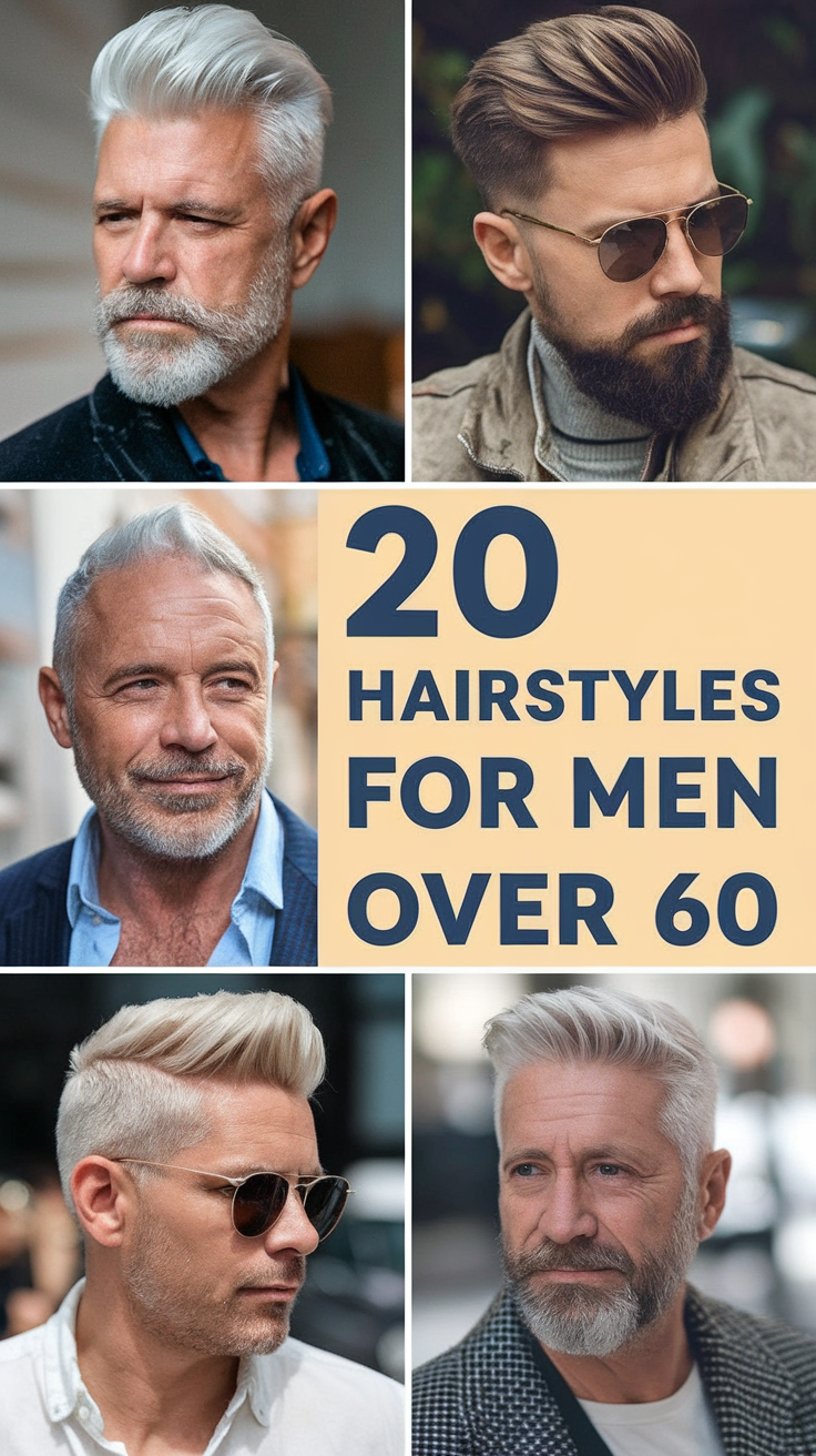 20 Popular Hairstyles for Men Over 60 - Stylish Ideas for Older Gentlemen