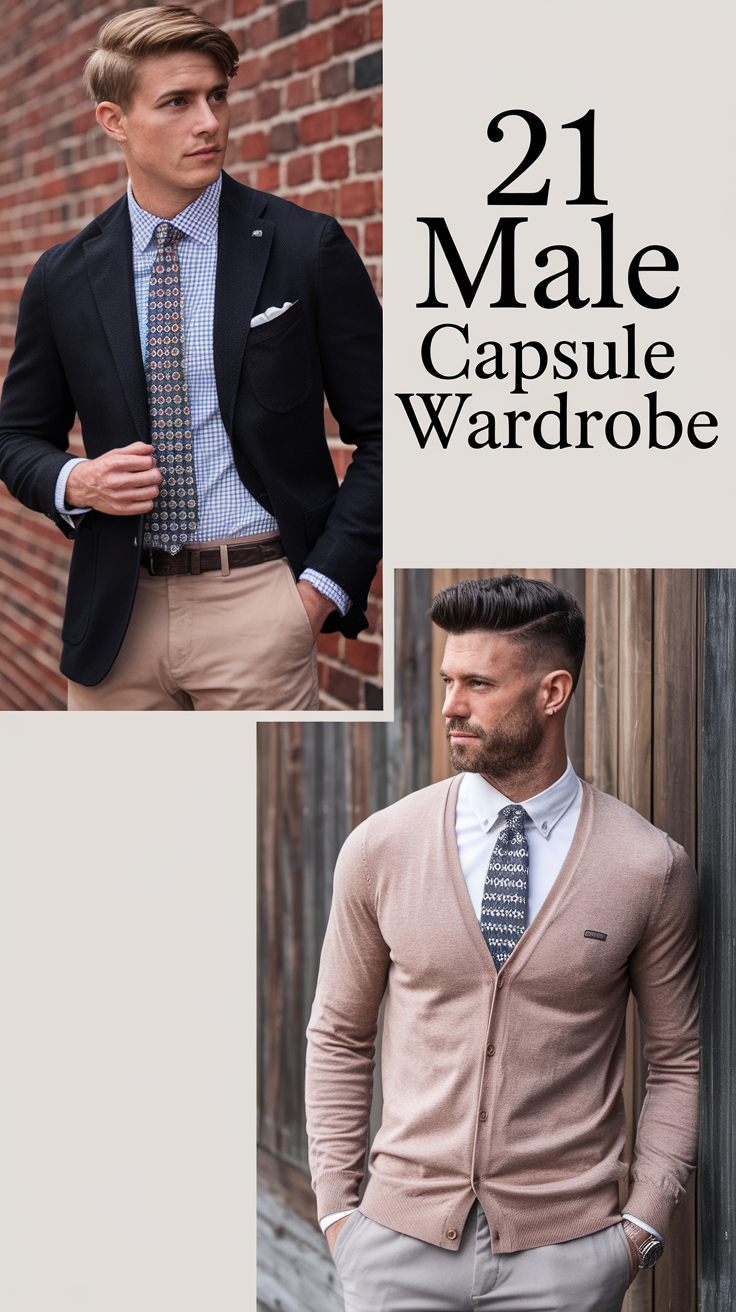 21 Male Capsule Wardrobe Ideas for 2025: Stylish Looks for Every Season