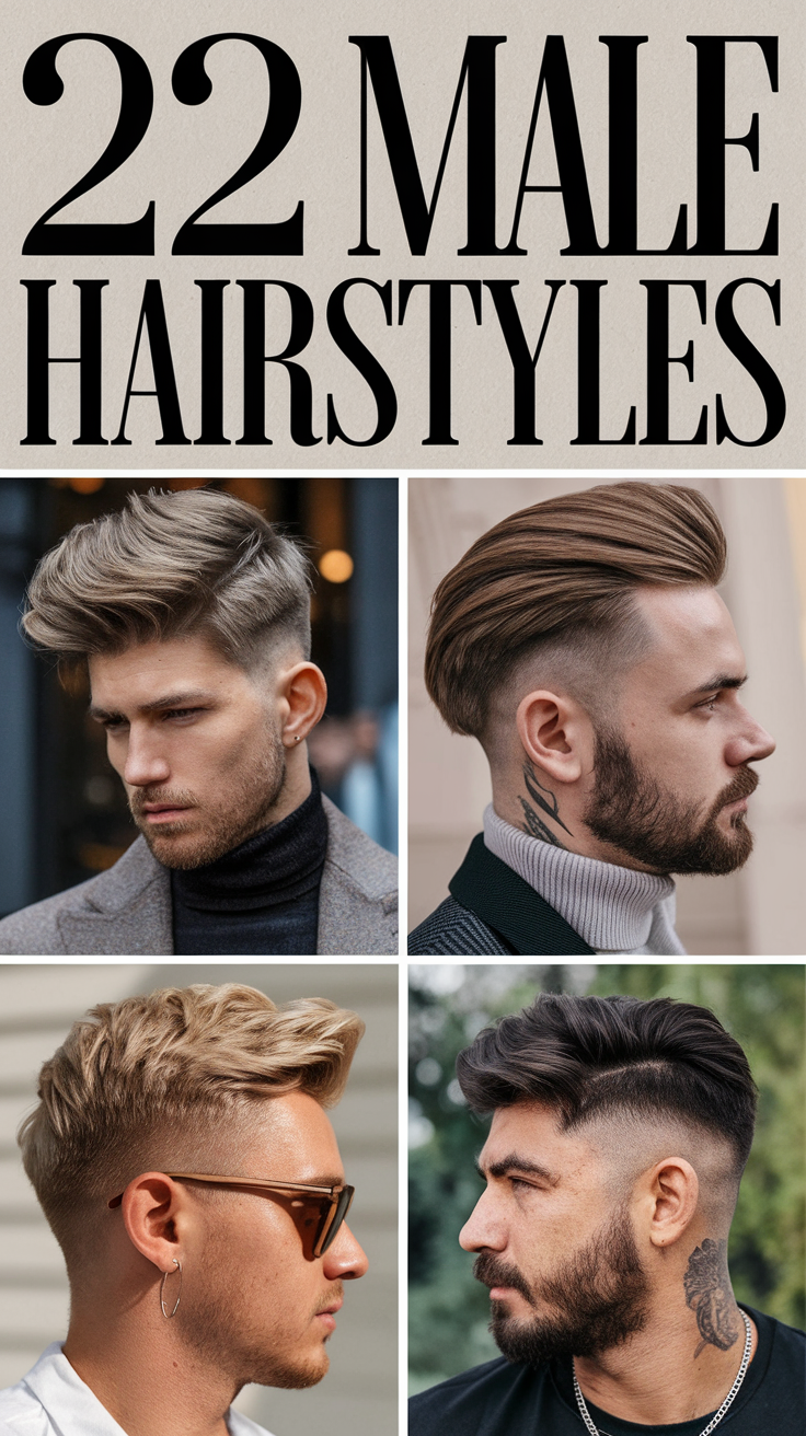 22 Ideas Cool and Attractive Male Hairstyles for All Hair Types and Styles