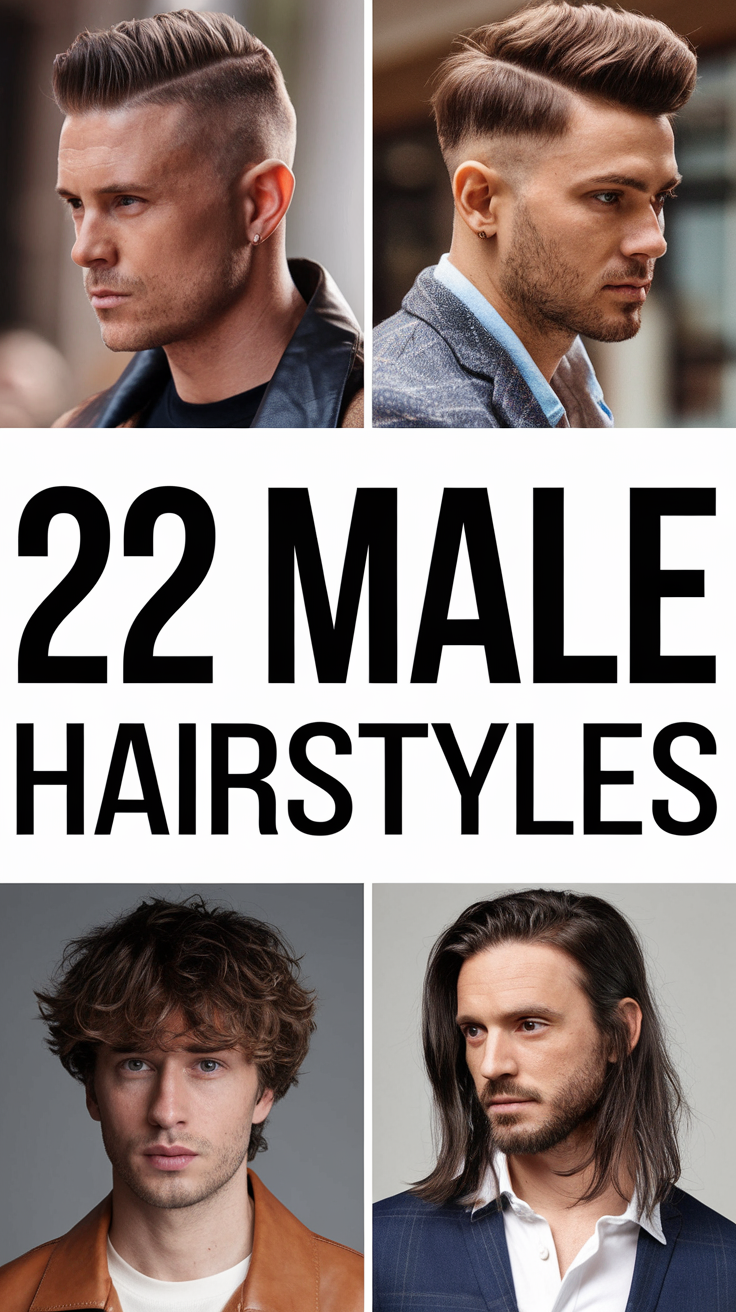 22 Ideas Cool and Attractive Male Hairstyles for All Hair Types and Styles