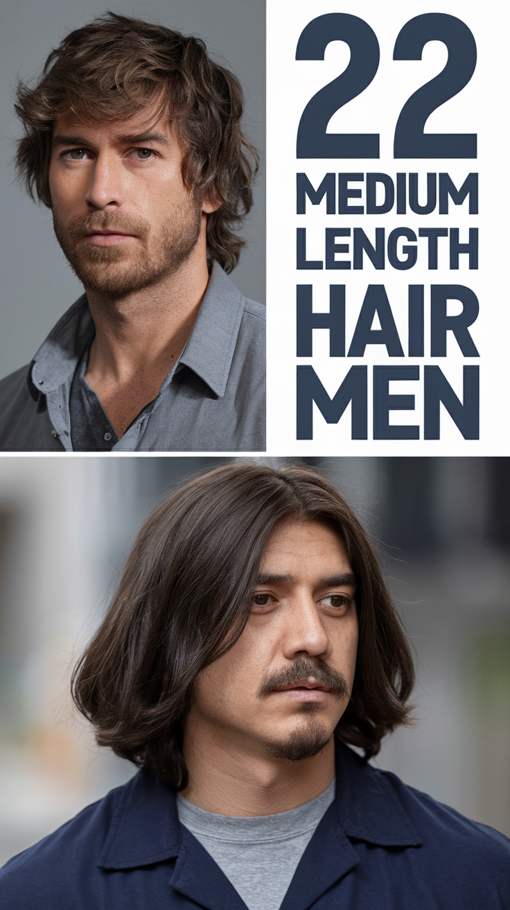 22 Best Medium Length Hair Ideas for Men: Stylish Cuts and Trendy Hairstyles
