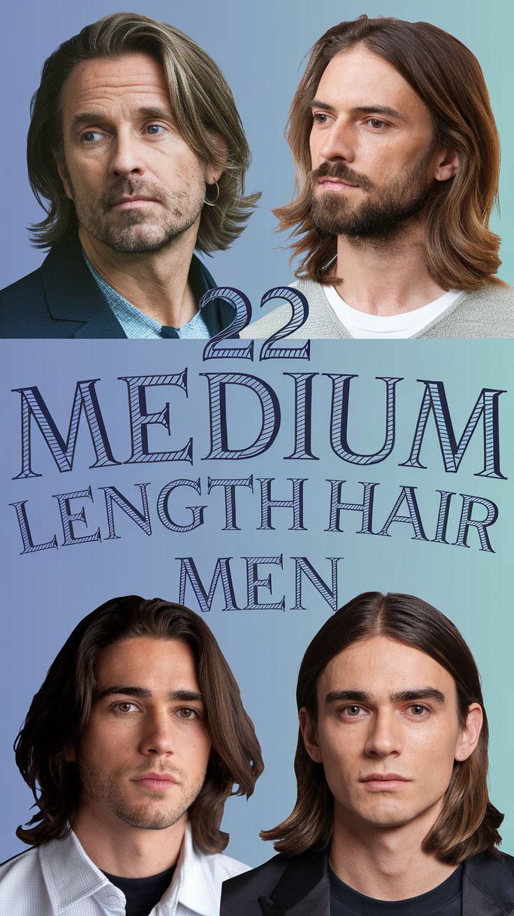 22 Best Medium Length Hair Ideas for Men: Stylish Cuts and Trendy Hairstyles