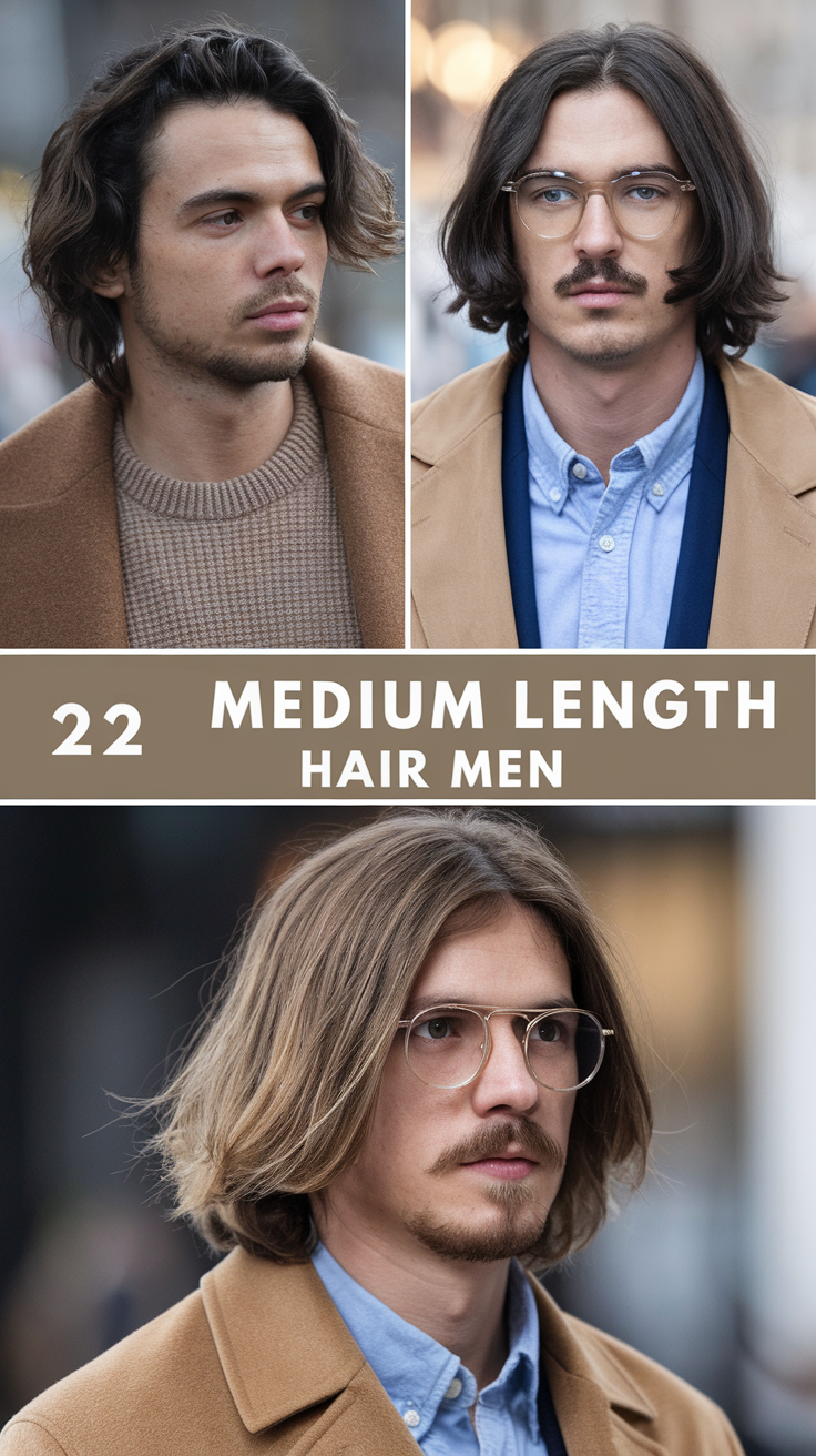 22 Best Medium Length Hair Ideas for Men: Stylish Cuts and Trendy Hairstyles