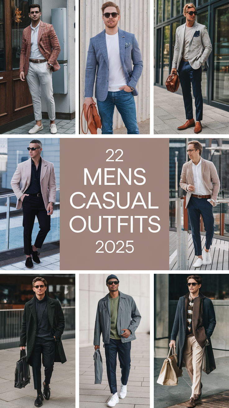 22 Best Ideas Men’s Casual Outfits 2025: Street Style, Classy & Seasonal Looks