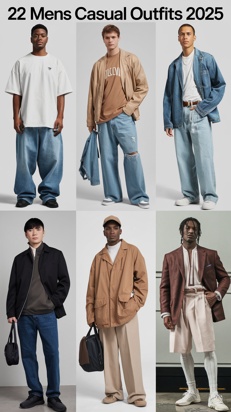 22 Best Ideas Men’s Casual Outfits 2025: Street Style, Classy & Seasonal Looks