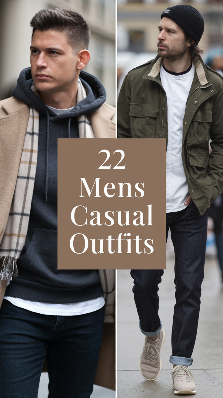22 Best Ideas Men’s Casual Outfits 2025: Street Style, Classy & Seasonal Looks