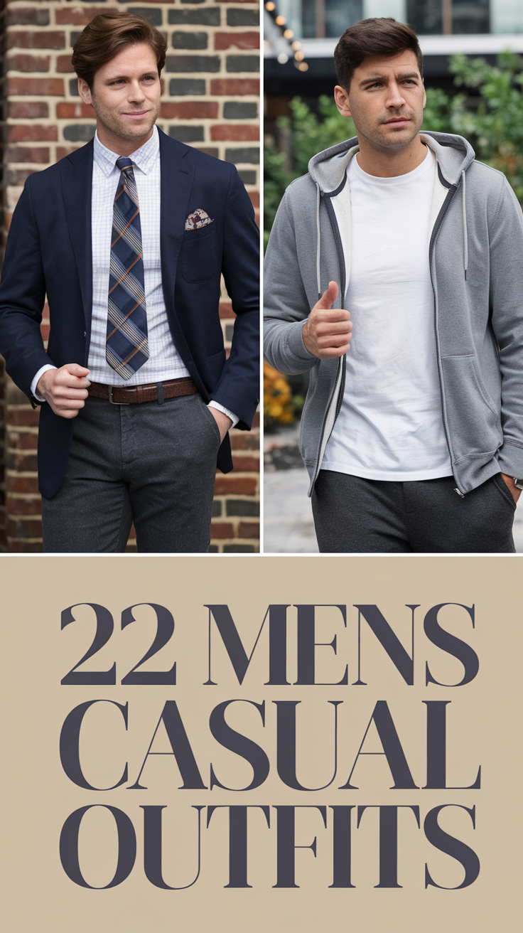 22 Best Ideas Men’s Casual Outfits 2025: Street Style, Classy & Seasonal Looks
