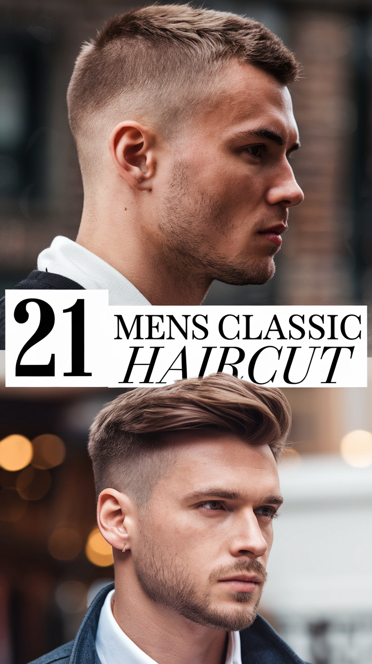 21 Stylish Ideas for Mens Classic Haircuts: Timeless and Trendy Styles