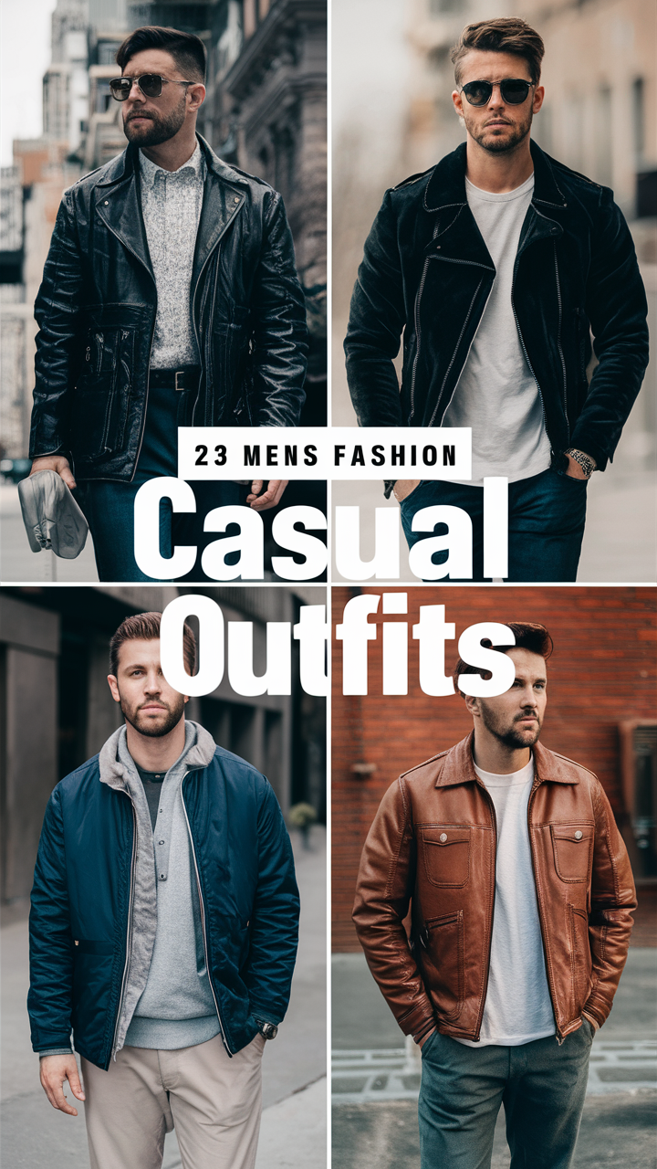 23 Ideas Stylish Mens Fashion Casual Outfits for Every Season and Street Style