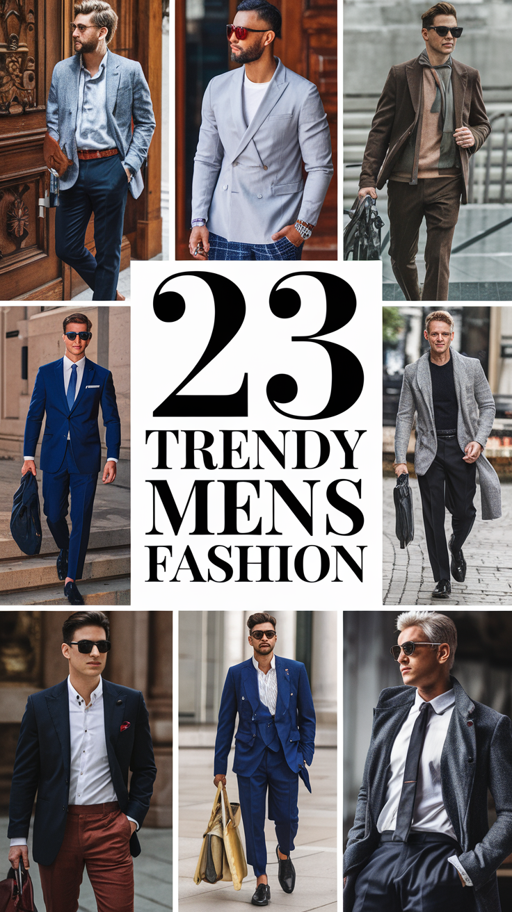 23 Trendy Men’s Fashion Ideas for 2025: Casual Outfits, Streetwear, and Seasonal Styles