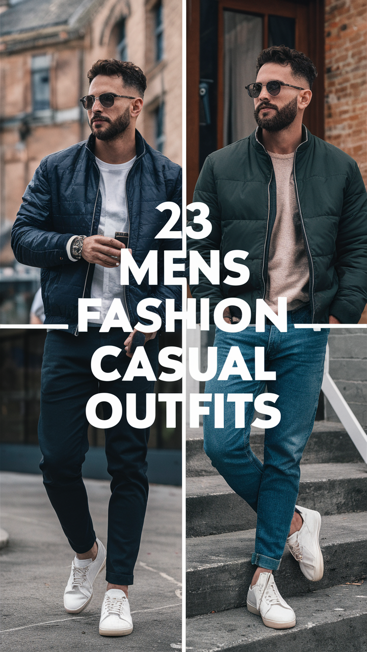 23 Ideas Stylish Mens Fashion Casual Outfits for Every Season and Street Style