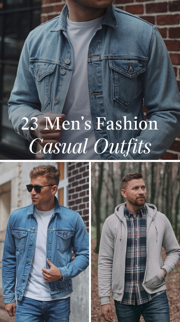 23 Ideas Stylish Mens Fashion Casual Outfits for Every Season and Street Style