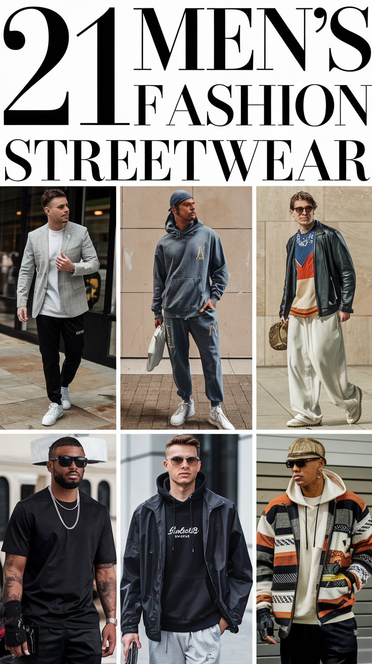 21 Men’s Fashion Streetwear Ideas for 2025: Trendy, Urban, and Vintage Styles