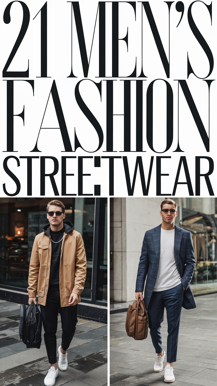 21 Men’s Fashion Streetwear Ideas for 2025: Trendy, Urban, and Vintage Styles