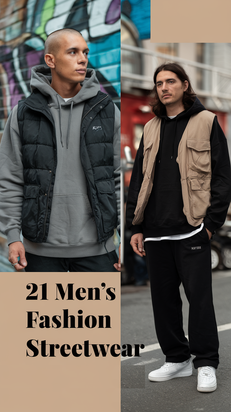 21 Men’s Fashion Streetwear Ideas for 2025: Trendy, Urban, and Vintage Styles