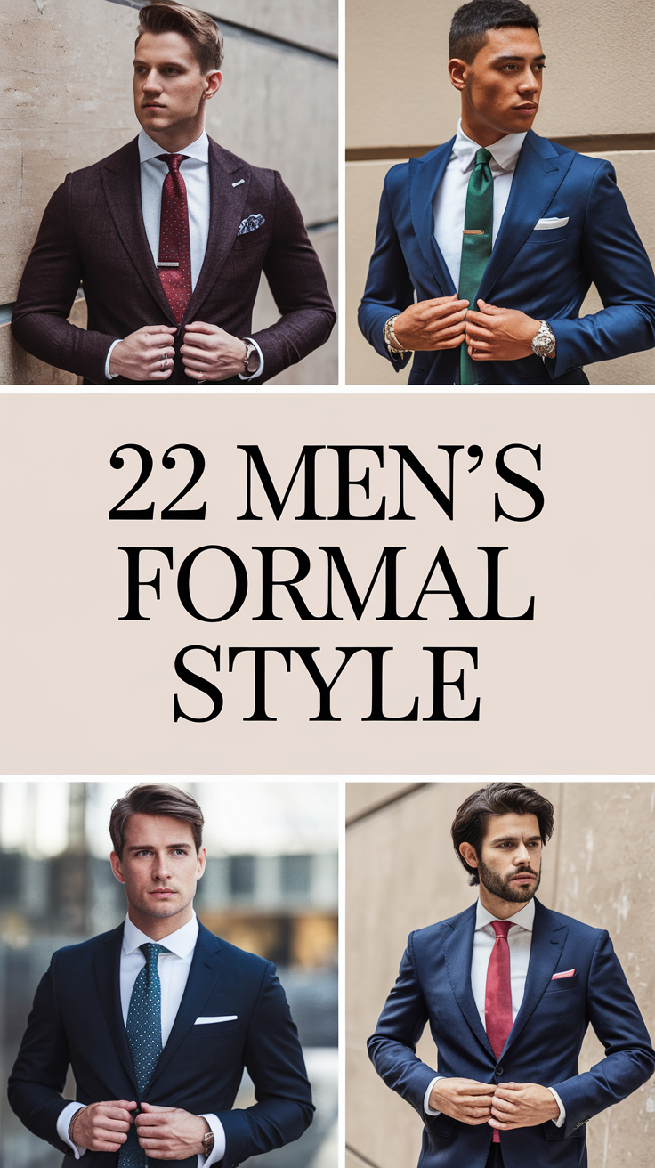 22 Men's Formal Style Ideas: Classy Outfits, Suits, and Modern Fashion Trends