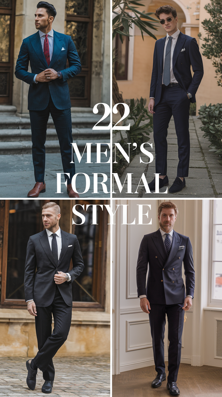 22 Men's Formal Style Ideas: Classy Outfits, Suits, and Modern Fashion Trends