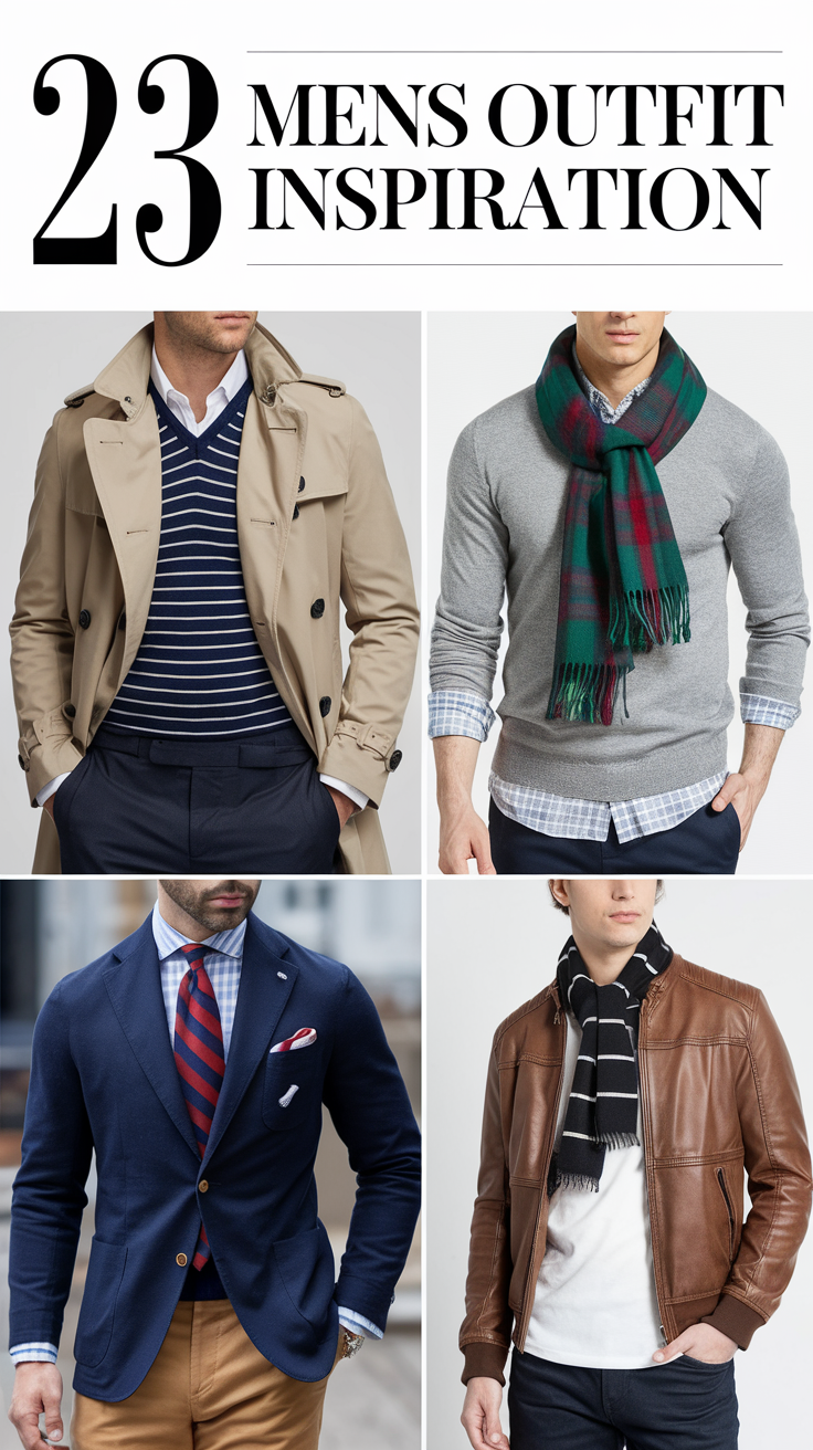 23 Mens Outfit Inspiration Ideas for 2025: From Casual Summer to Classy Street Styles