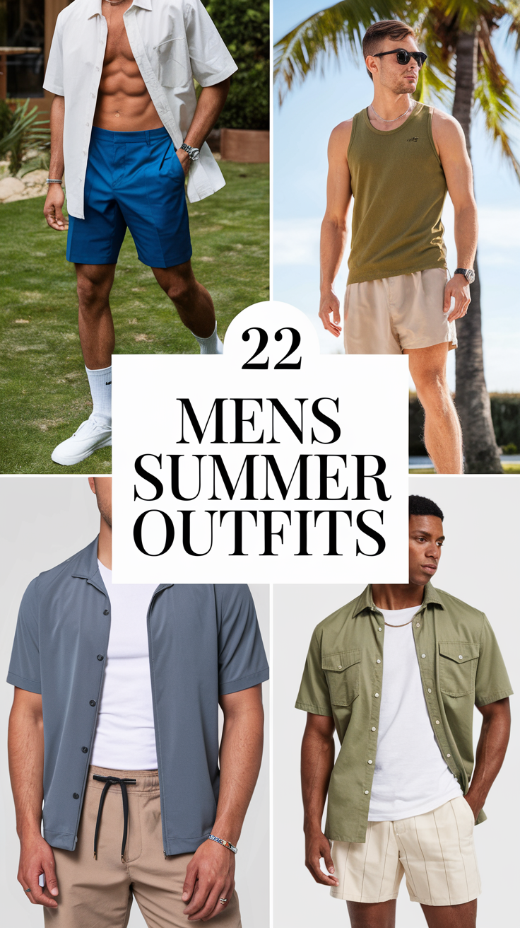 22 Stylish Ideas Men's Summer Outfits for 2025: Classy, Casual, and Aesthetic Streetwear