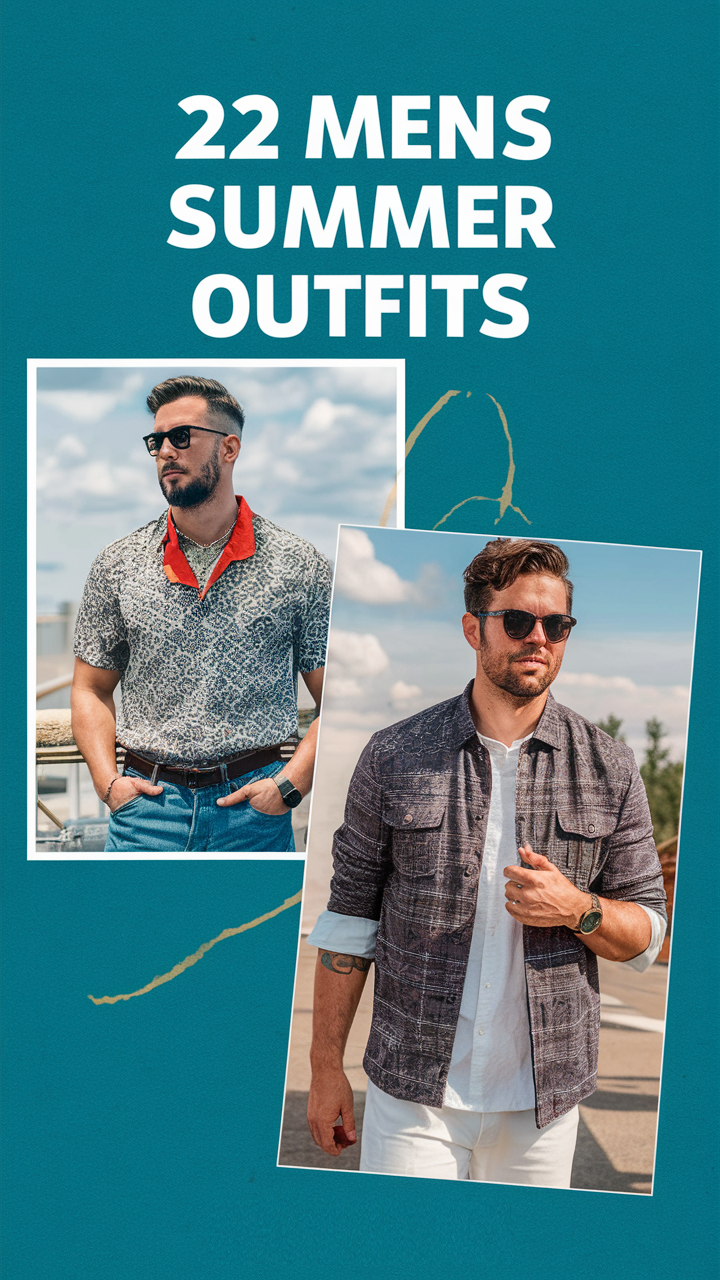 22 Stylish Ideas Men's Summer Outfits for 2025: Classy, Casual, and Aesthetic Streetwear
