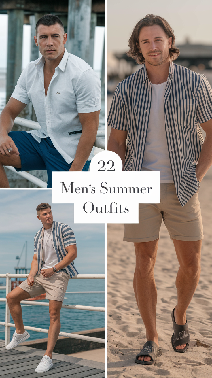 22 Stylish Ideas Men's Summer Outfits for 2025: Classy, Casual, and Aesthetic Streetwear