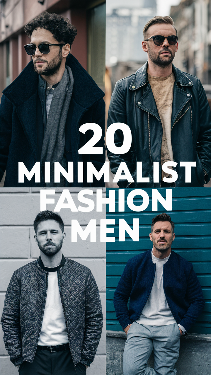 20 Inspiring Minimalist Fashion Ideas for Men: Casual, Formal & Seasonal Outfits