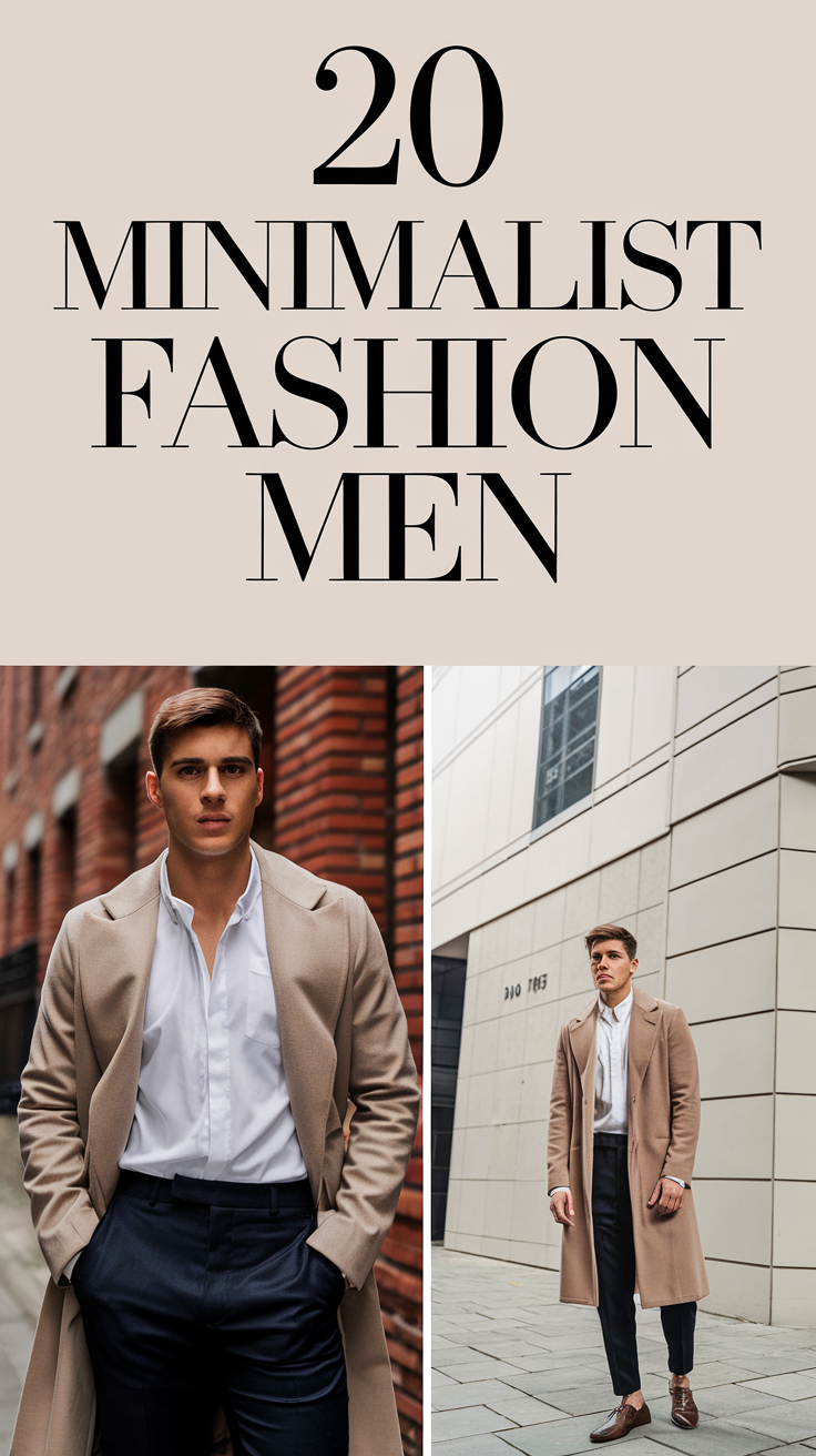 20 Inspiring Minimalist Fashion Ideas for Men: Casual, Formal & Seasonal Outfits