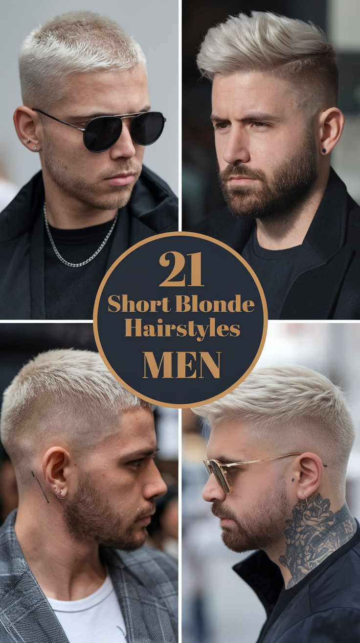 21 Ideas Trendy Short Blonde Hairstyles for Men to Elevate Your Look