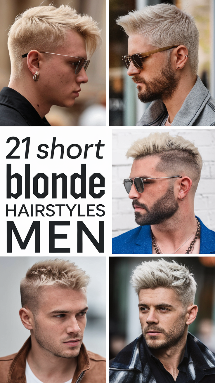 21 Ideas Trendy Short Blonde Hairstyles for Men to Elevate Your Look