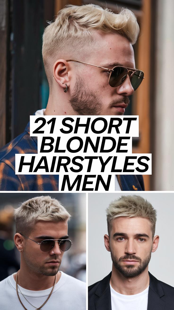 21 Ideas Trendy Short Blonde Hairstyles for Men to Elevate Your Look