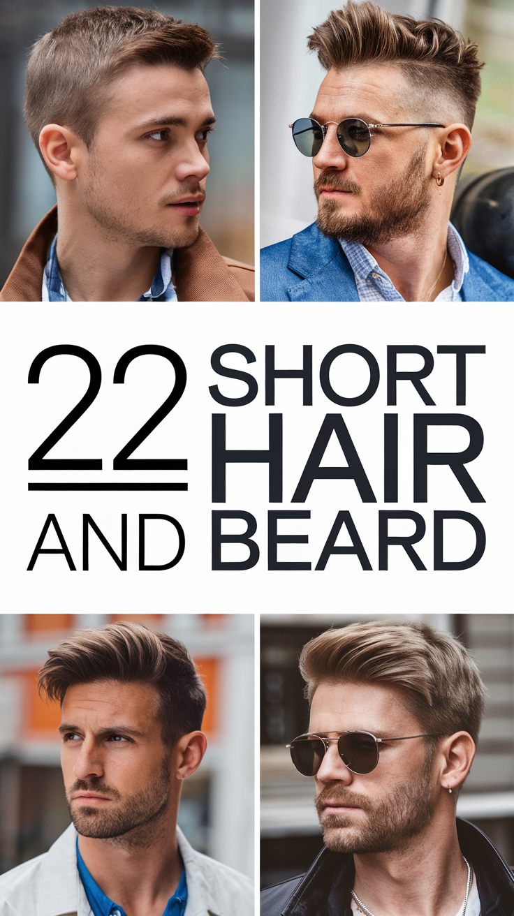 22 Stylish Short Hair and Beard Combos for Men – Trends and Ideas