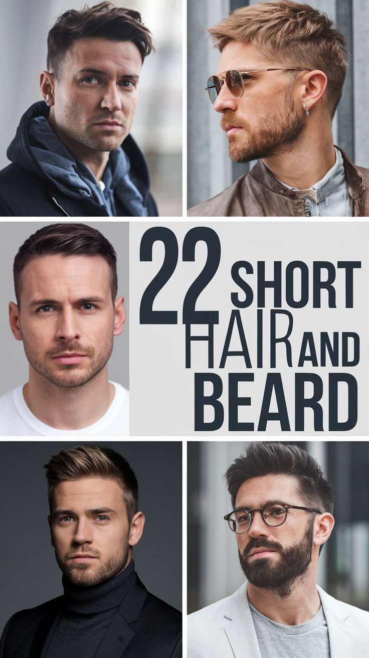 22 Stylish Short Hair and Beard Combos for Men – Trends and Ideas