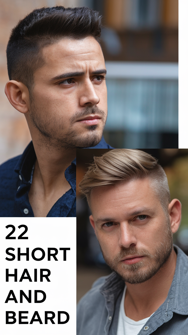 22 Stylish Short Hair and Beard Combos for Men – Trends and Ideas