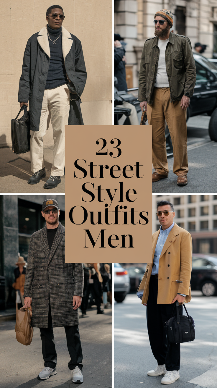 23 Trendy Ideas Street Style Outfits for Men in 2025: Aesthetic, Casual & More