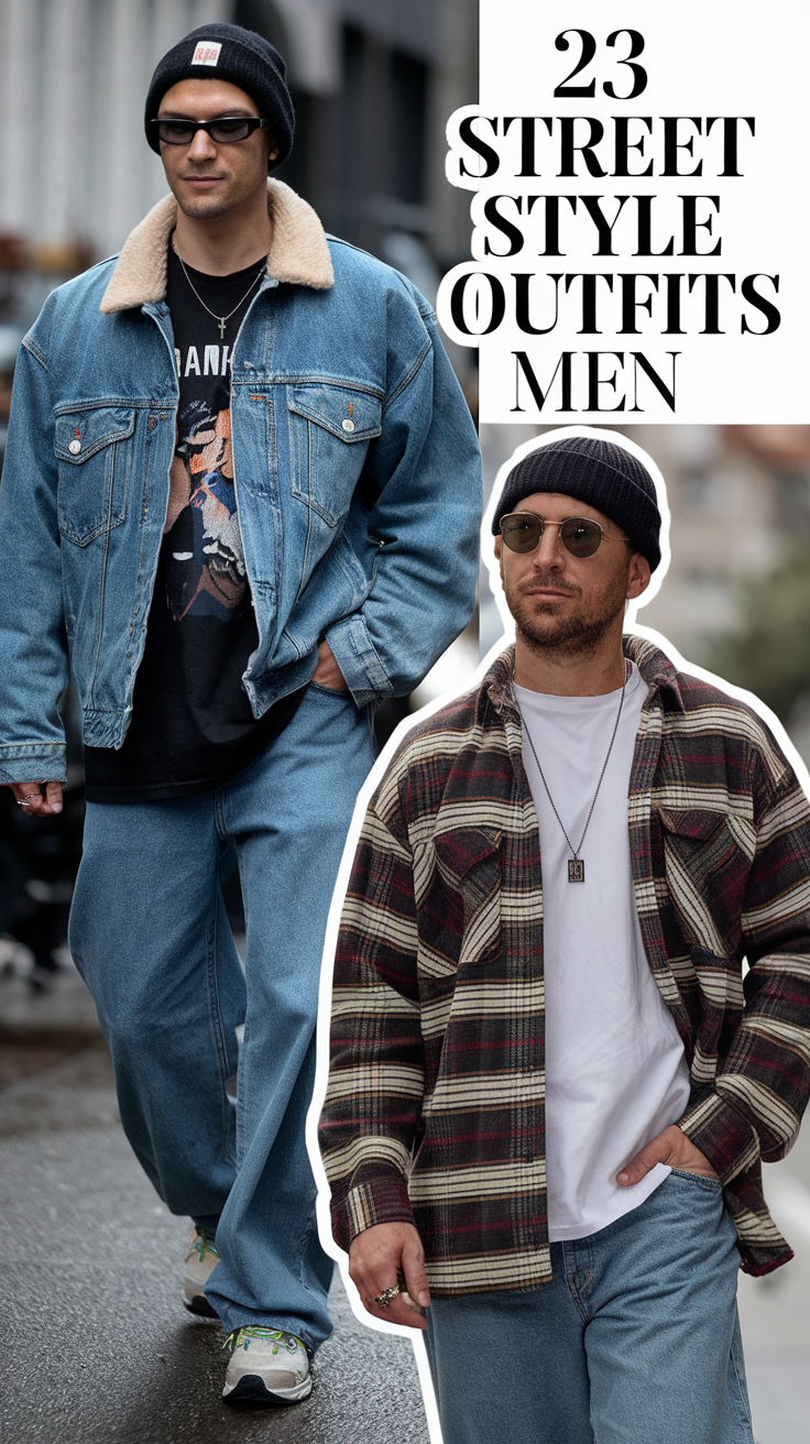 23 Trendy Ideas Street Style Outfits for Men in 2025: Aesthetic, Casual & More