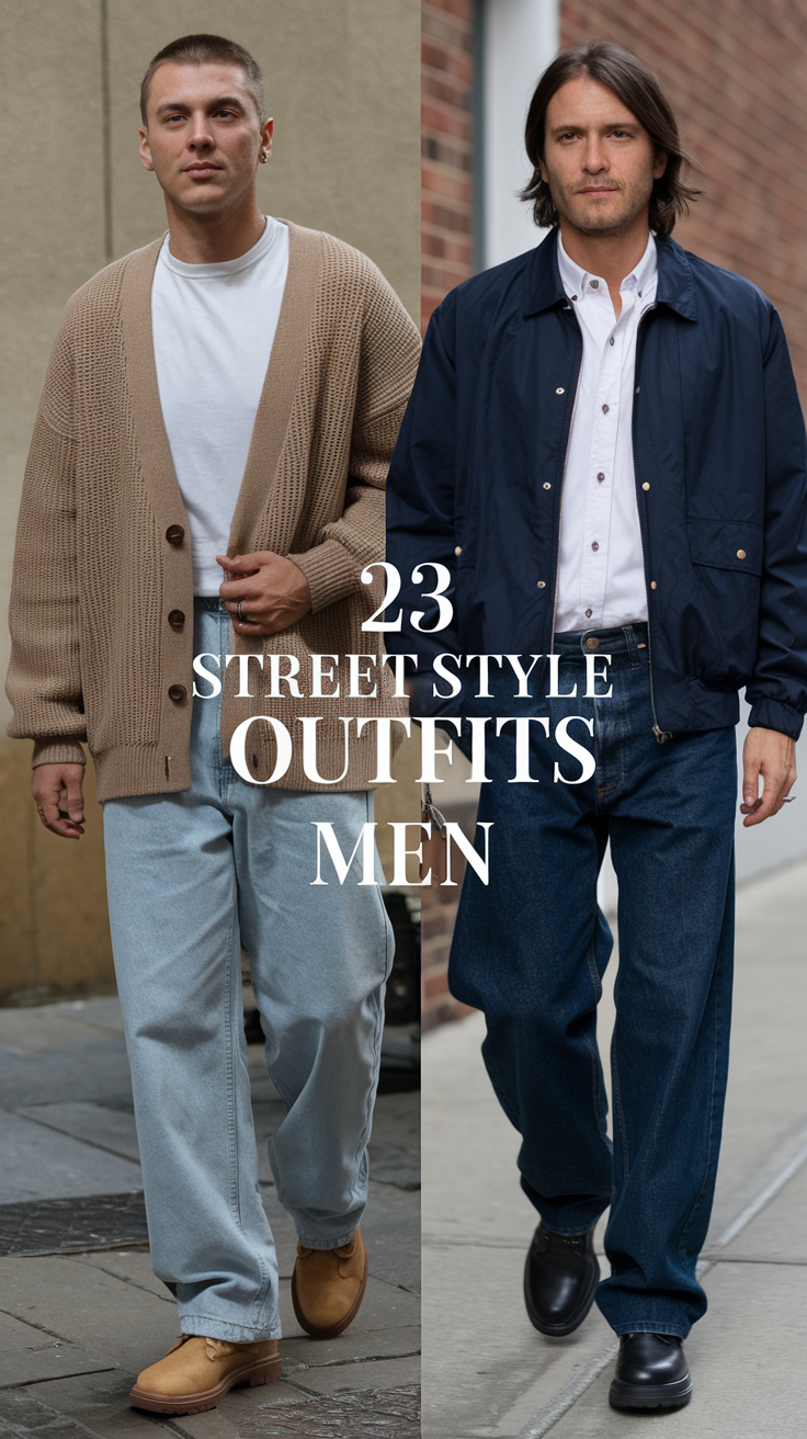 23 Trendy Ideas Street Style Outfits for Men in 2025: Aesthetic, Casual & More