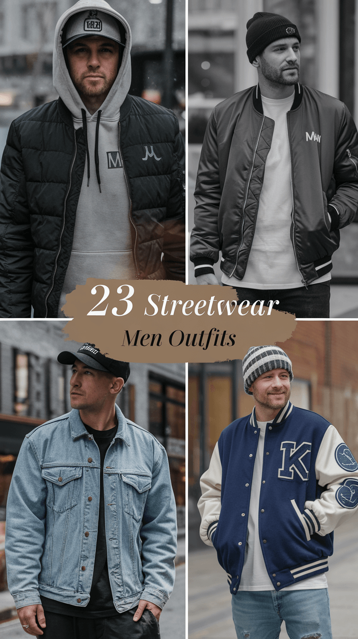 23 Best Ideas Streetwear Men Outfits for 2025: Urban Style and Casual Fashion Inspiration