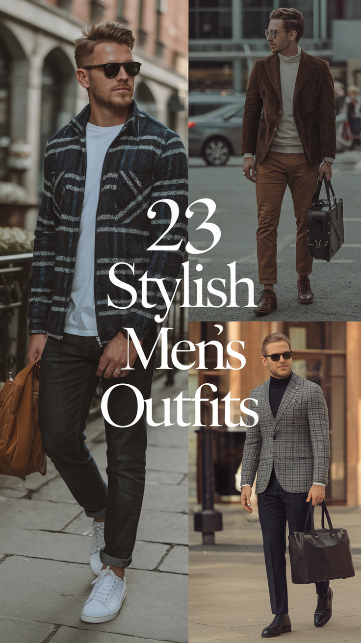 23 Ideas Stylish Men's Outfits for Every Season: From Casual Streetwear to Classy Formal