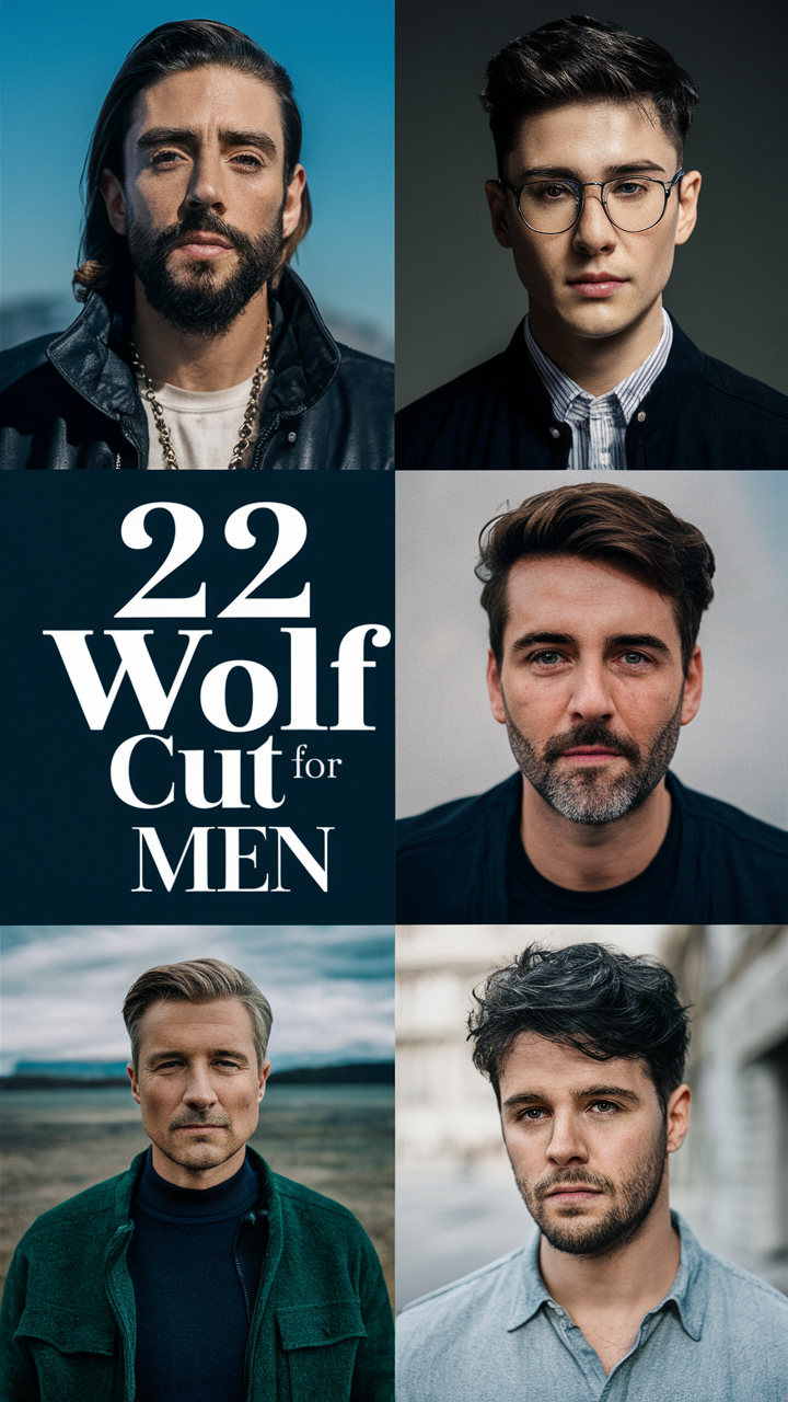 22 Trendy Ideas Wolfcut Hairstyles for Men: Short, Long, Curly, and Wavy Looks
