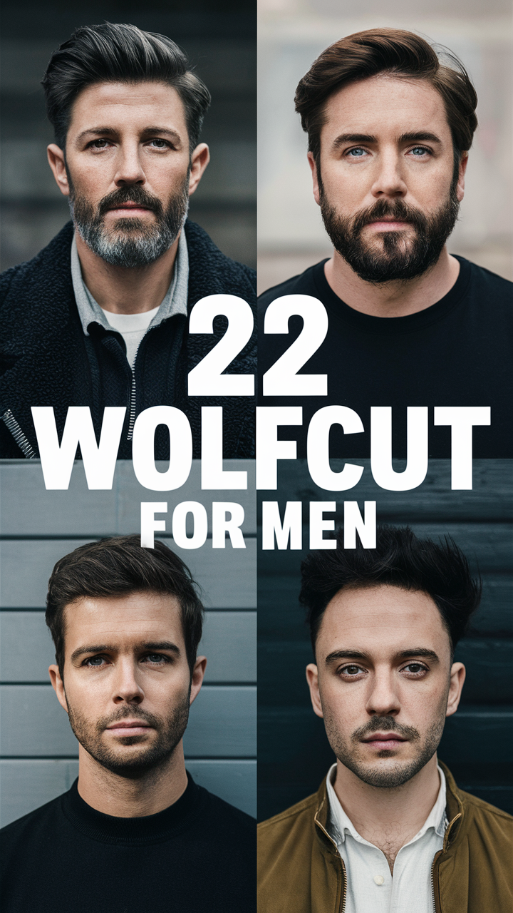22 Trendy Ideas Wolfcut Hairstyles for Men: Short, Long, Curly, and Wavy Looks