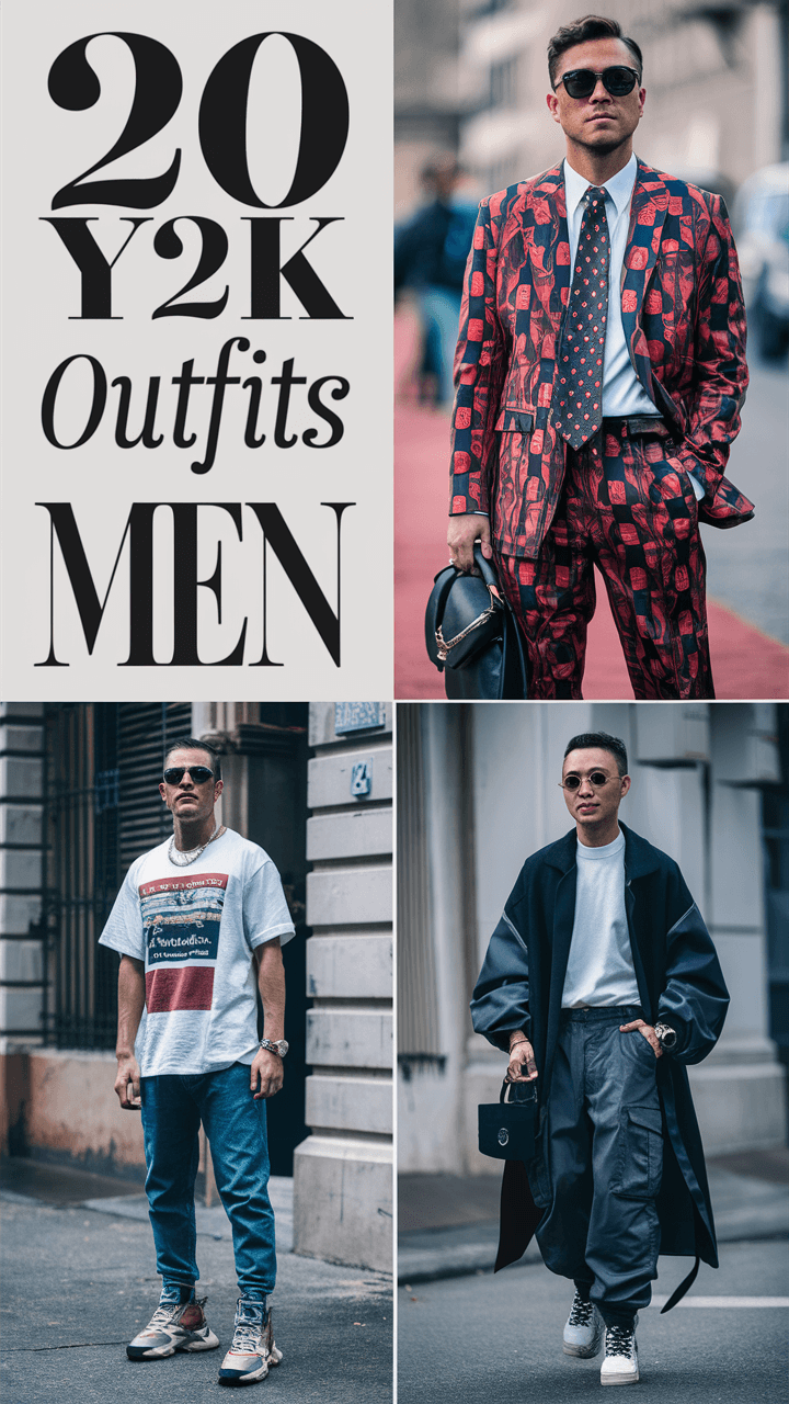Top 20 Ideas Y2K Outfits for Men – Bold Streetwear, Baggy Jeans, and 2000s Style