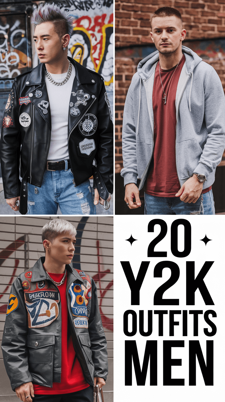 Top 20 Ideas Y2K Outfits for Men – Bold Streetwear, Baggy Jeans, and 2000s Style