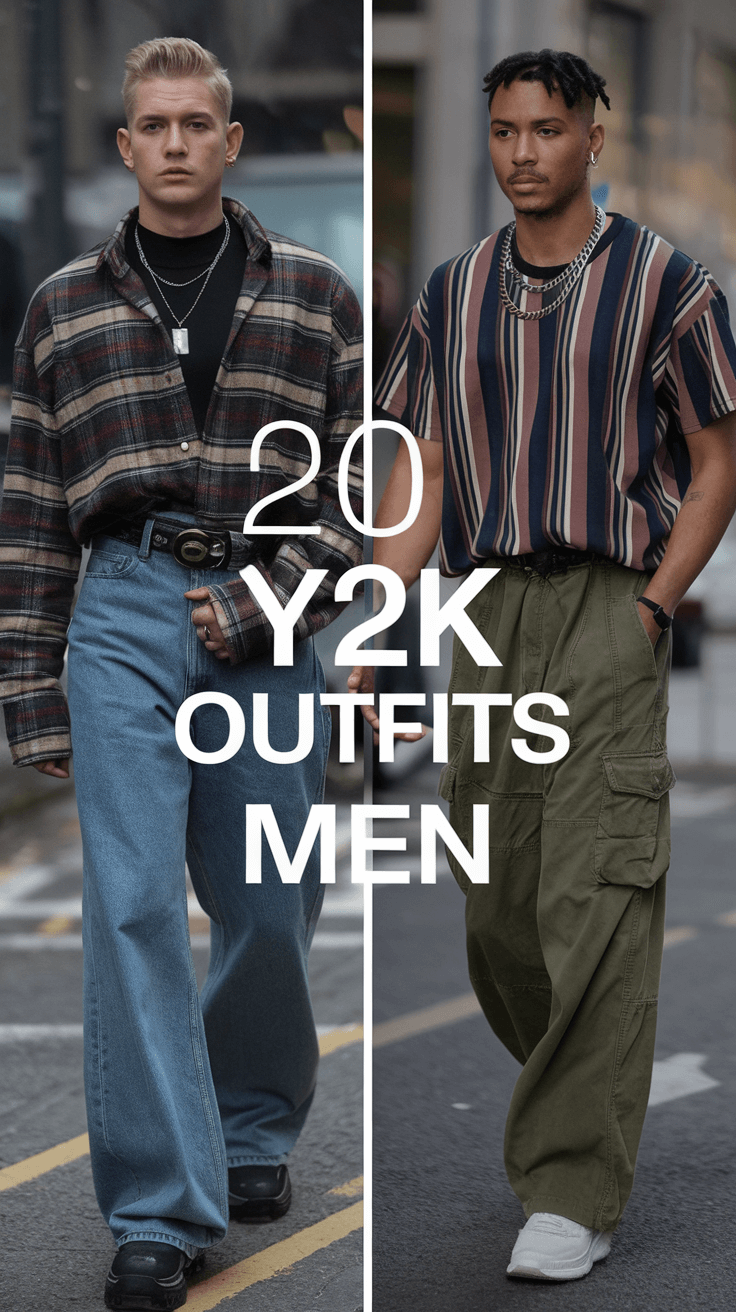 Top 20 Ideas Y2K Outfits for Men – Bold Streetwear, Baggy Jeans, and 2000s Style