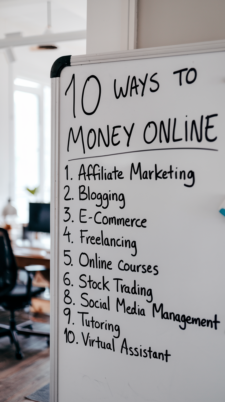 10 Ways to Make Money Online in 2025